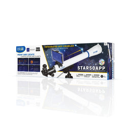 Explore One STAR50APP-50mm Refractor Telescope w/ Mount 88-34550 - CoreScientifics-Telescopes, Sport Optics & More