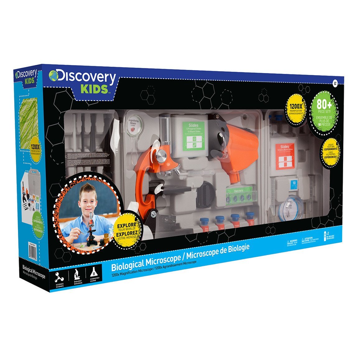 Discovery 1200x Biological Microscope with Graphic Box- 44-20101 - CoreScientifics-Telescopes, Sport Optics & More