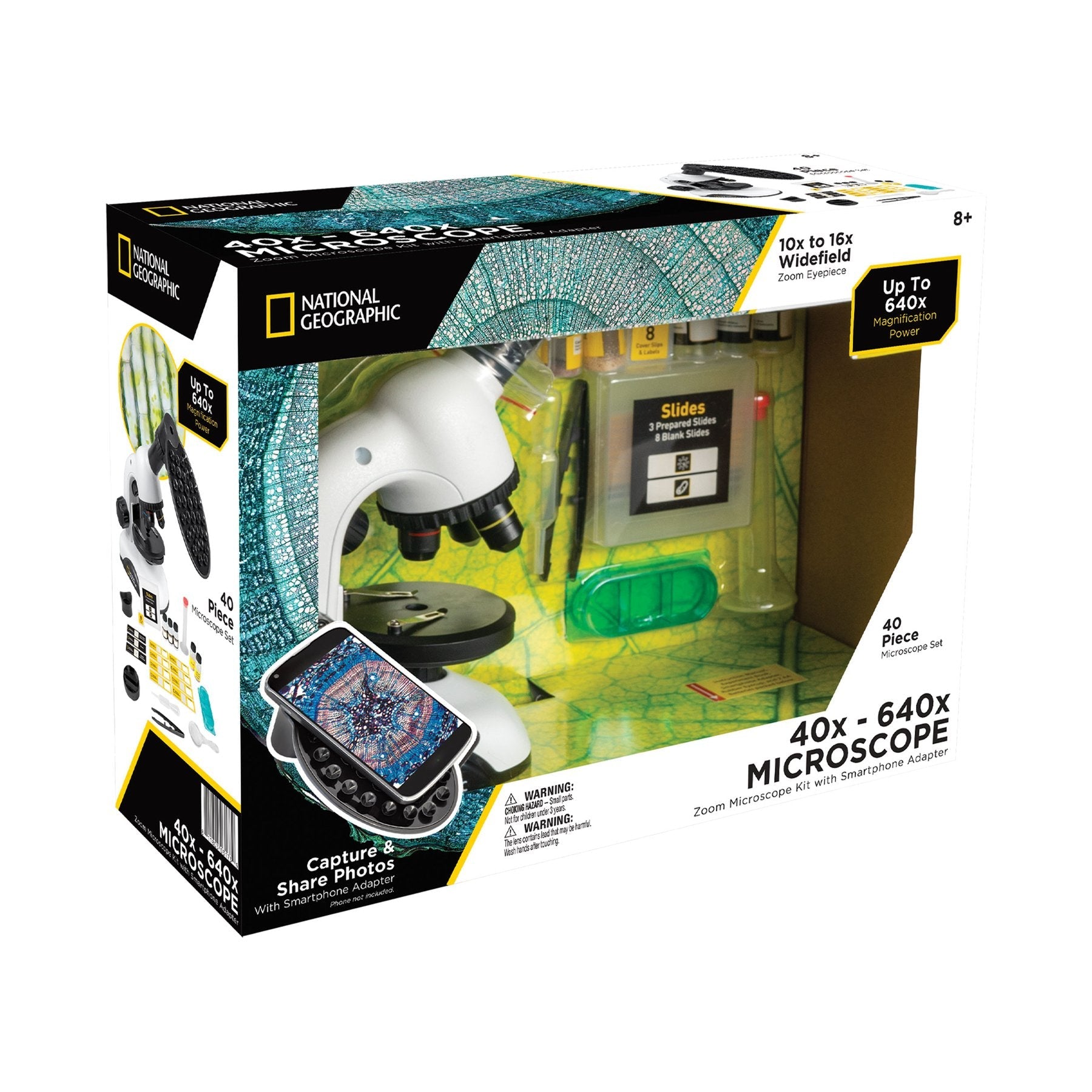 National Geographic 40x-640x Microscope/ SP Adapter 80-30640 - CoreScientifics-Telescopes, Sport Optics & More