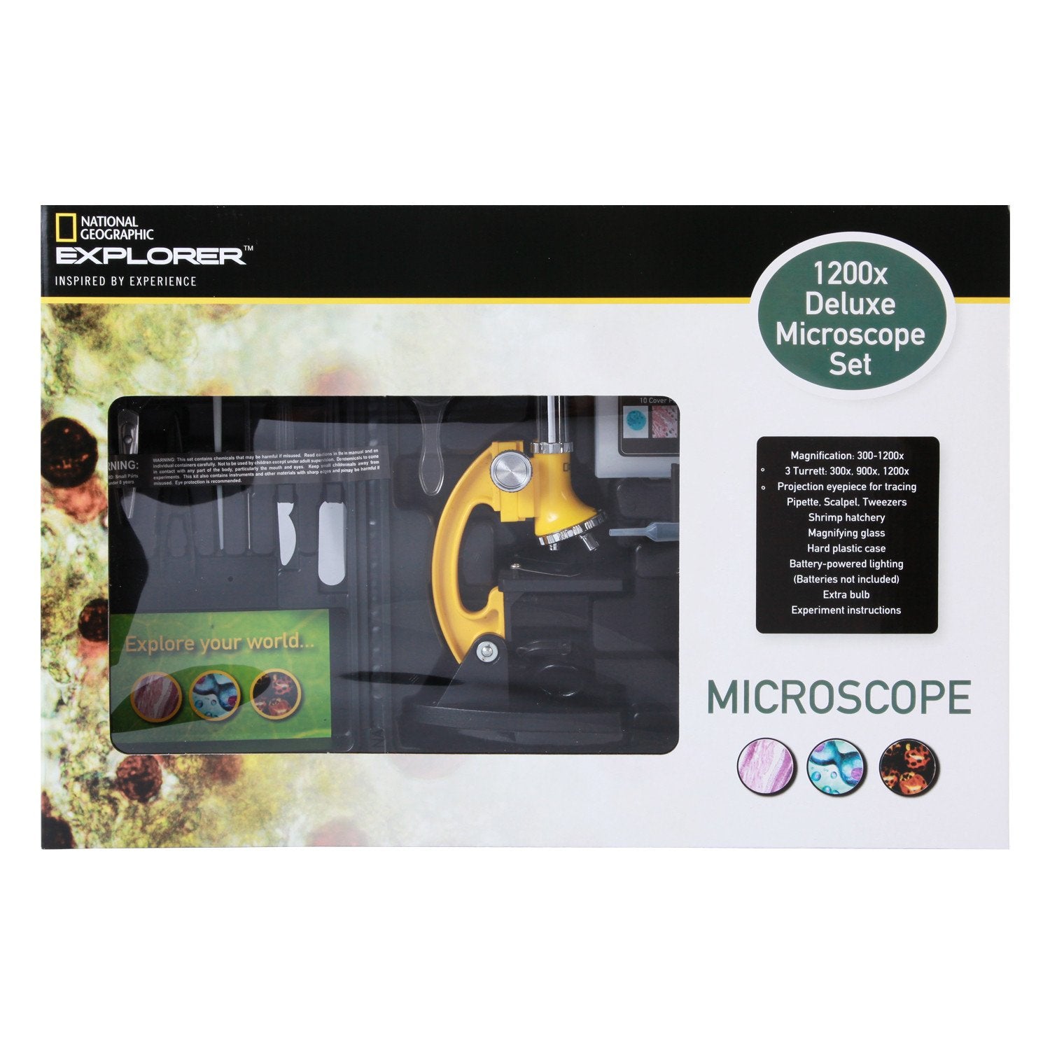 National Geographic 300x-1200x Microscope 80-20101-MO - CoreScientifics-Telescopes, Sport Optics & More
