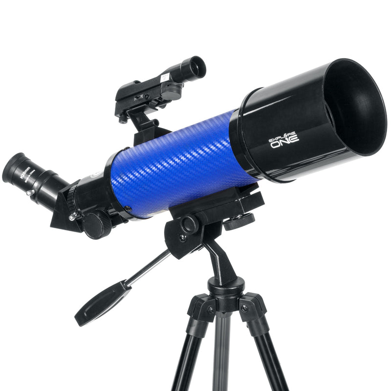 ExploreOne CF400 Blue 70mm Pan Handle AZ Mount Telescope 88-10073CF - CoreScientifics-Telescopes, Sport Optics & More