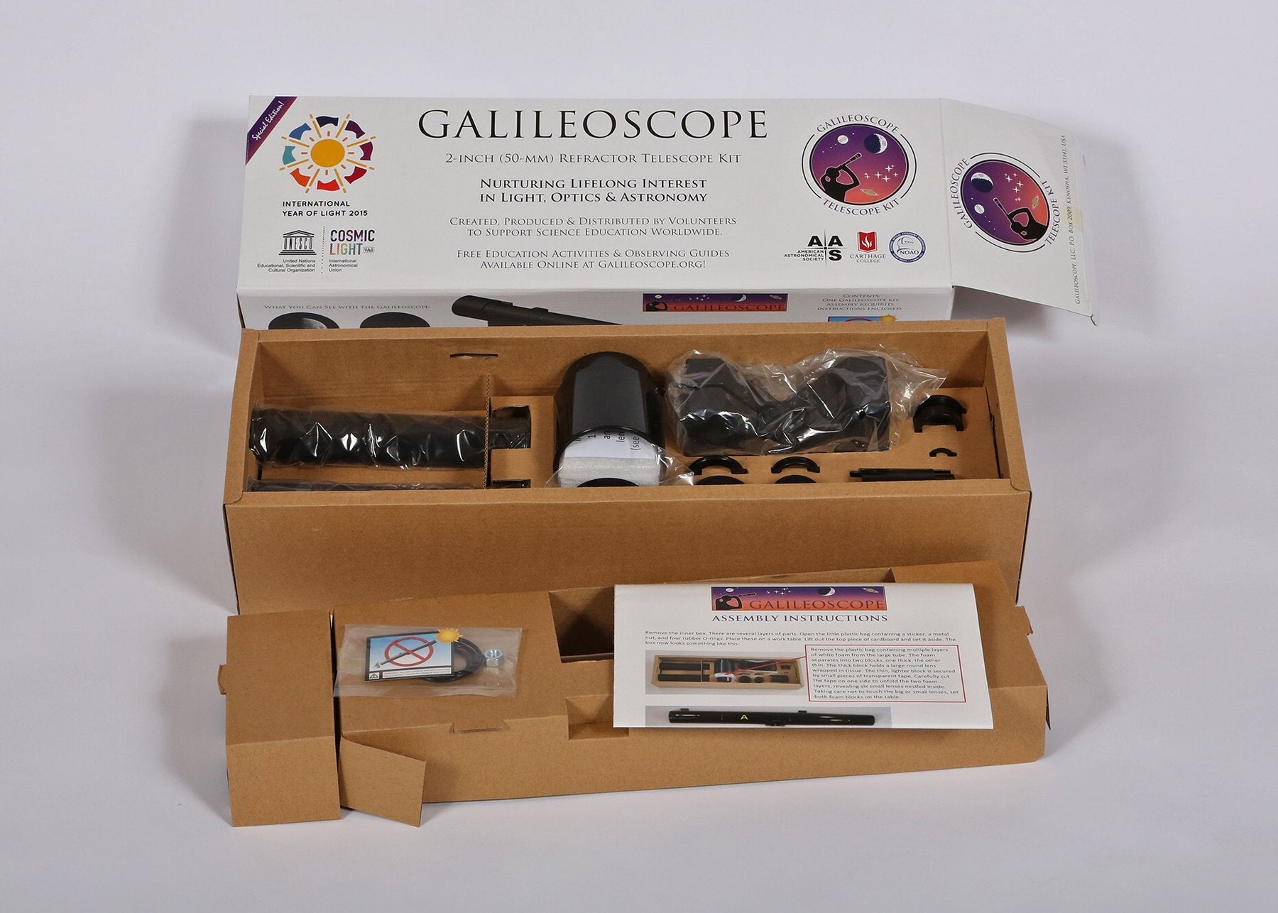 Explore Scientific- Galileoscope Refractor Telescope Kit - CoreScientifics
